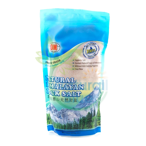 OM-NATURAL HIMALAYA ROCK SALT,500G</BR>天然喜馬拉雅岩鹽